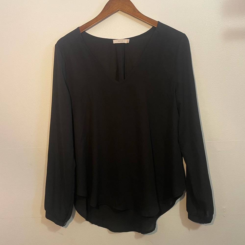 ~Lush Black Long Sleeve Top~